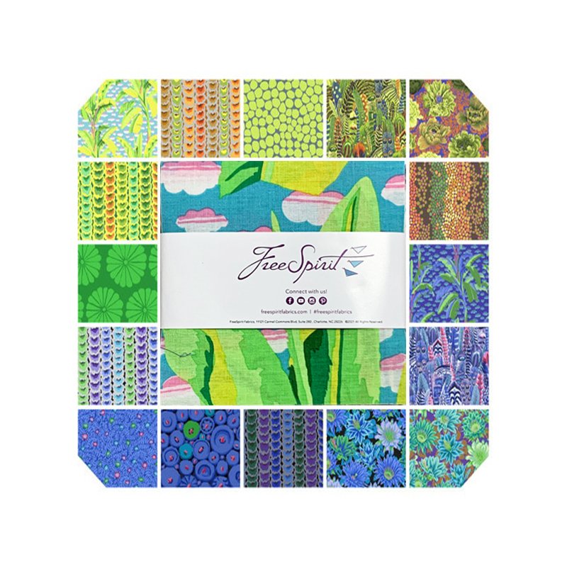 Charm Pack Kaffe Fassett Collective February 2021 Cool 25 90