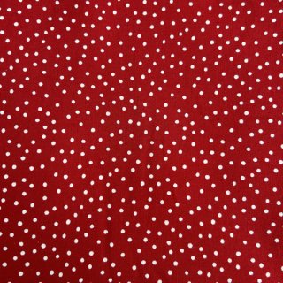 patchworkstoff weihnachten red small withe dot