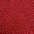 patchworkstoff weihnachten red small withe dot