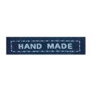 Weblabel Hand Made blau